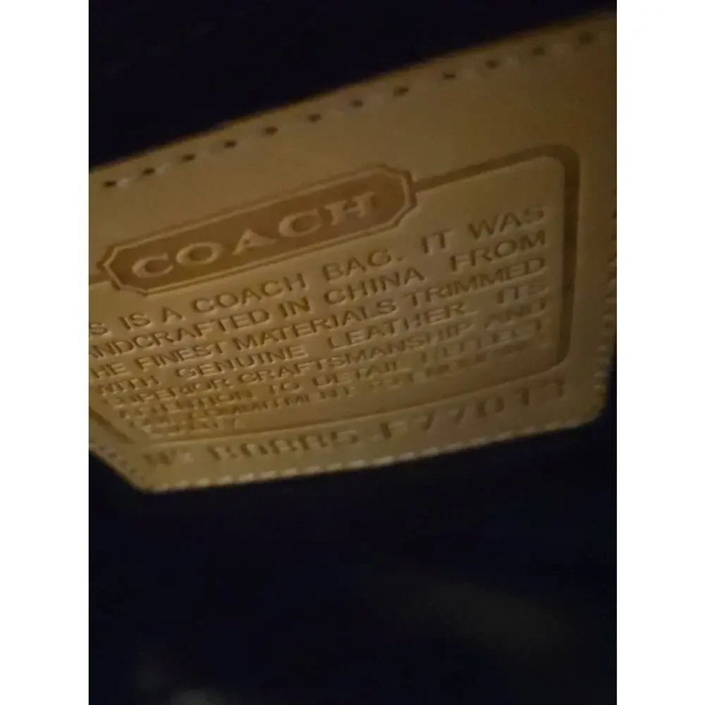 Coach Brown Signature Canvas Duffel with Tan Leather Accents with Strap